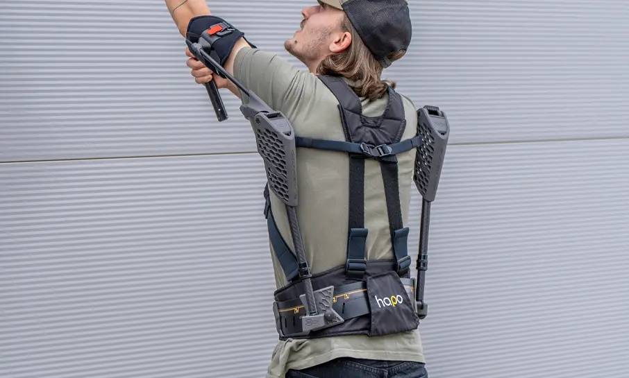 Worker using product